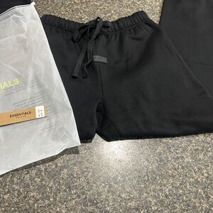 Essentials Jet Black Joggers